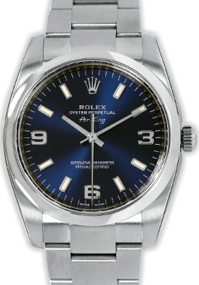 Rolex Air King 114200 Blue Dial 2013